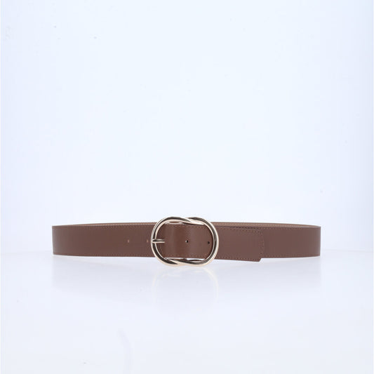 Cinto Feminino em Couro Marrom