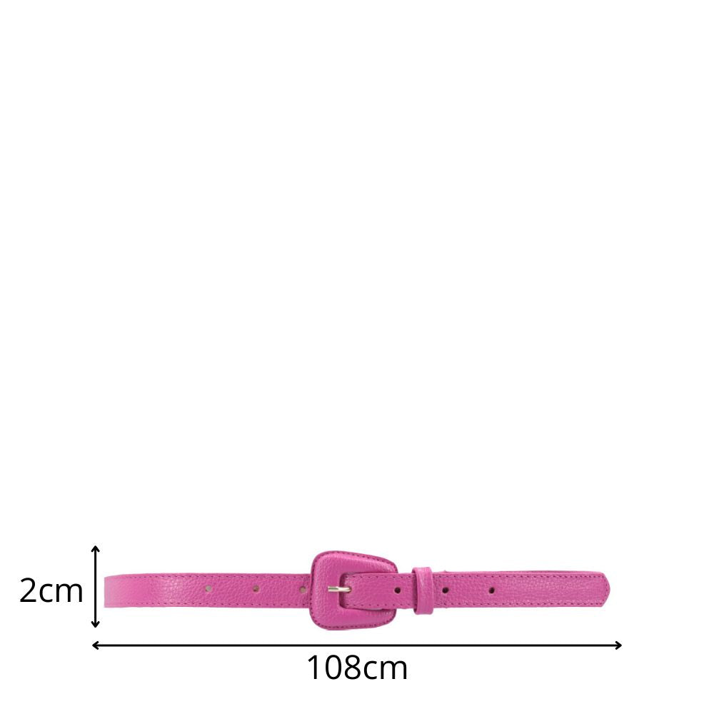 Cinto de Couro Magnólia Bauarte Pink