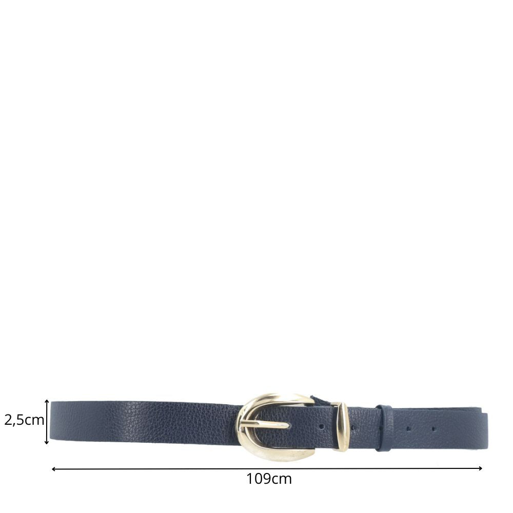 Cinto Feminino de Couro Floater Azul escuro