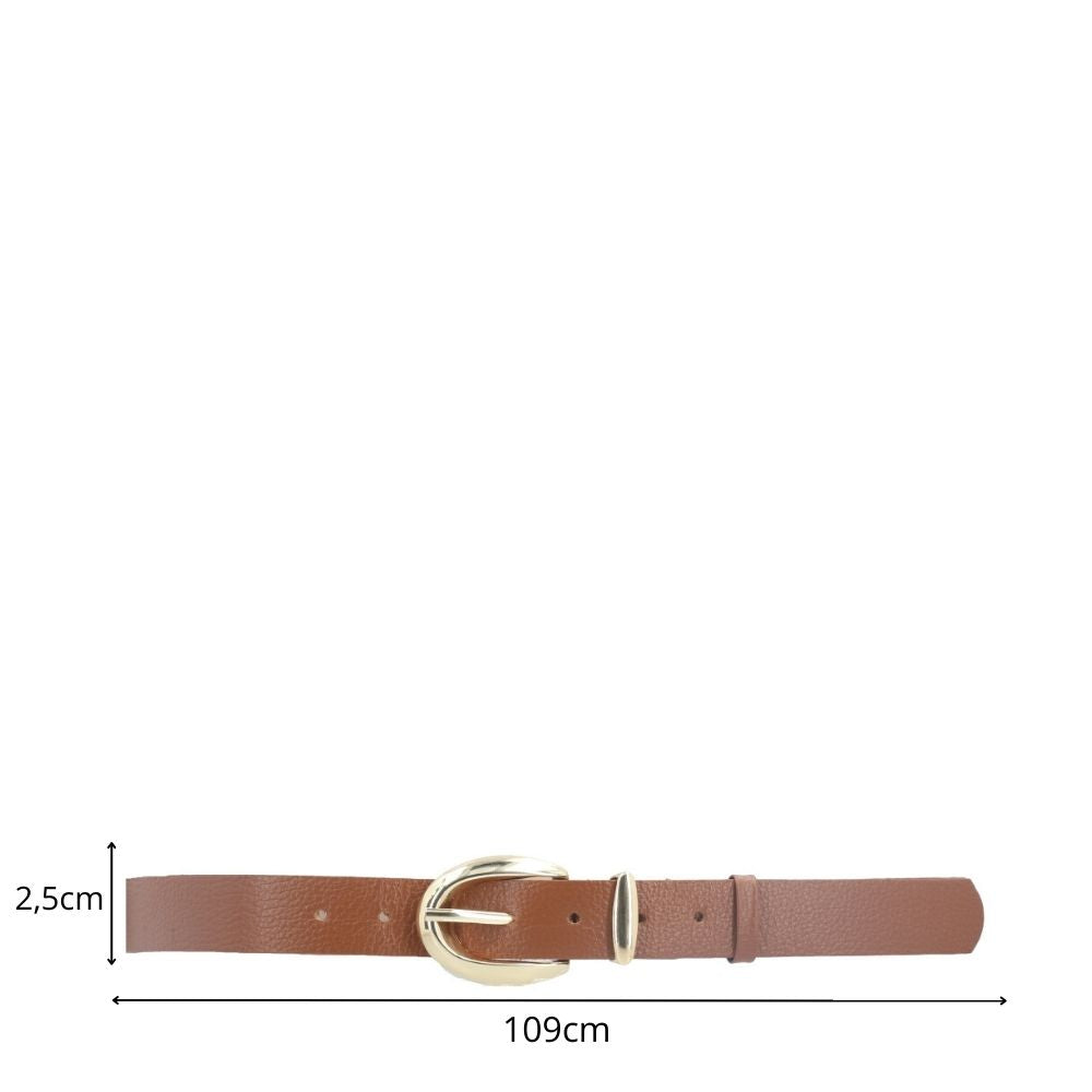 Cinto Feminino de Couro Floater Caramelo