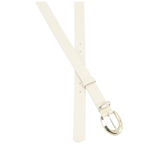 Cinto Feminino de Couro Floater Marfim