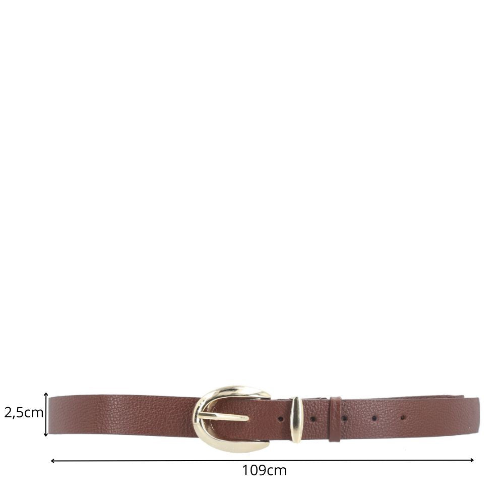 Cinto Feminino de Couro Floater Marrom