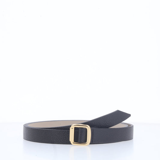 Cinto Feminino de Couro Elegante Preto