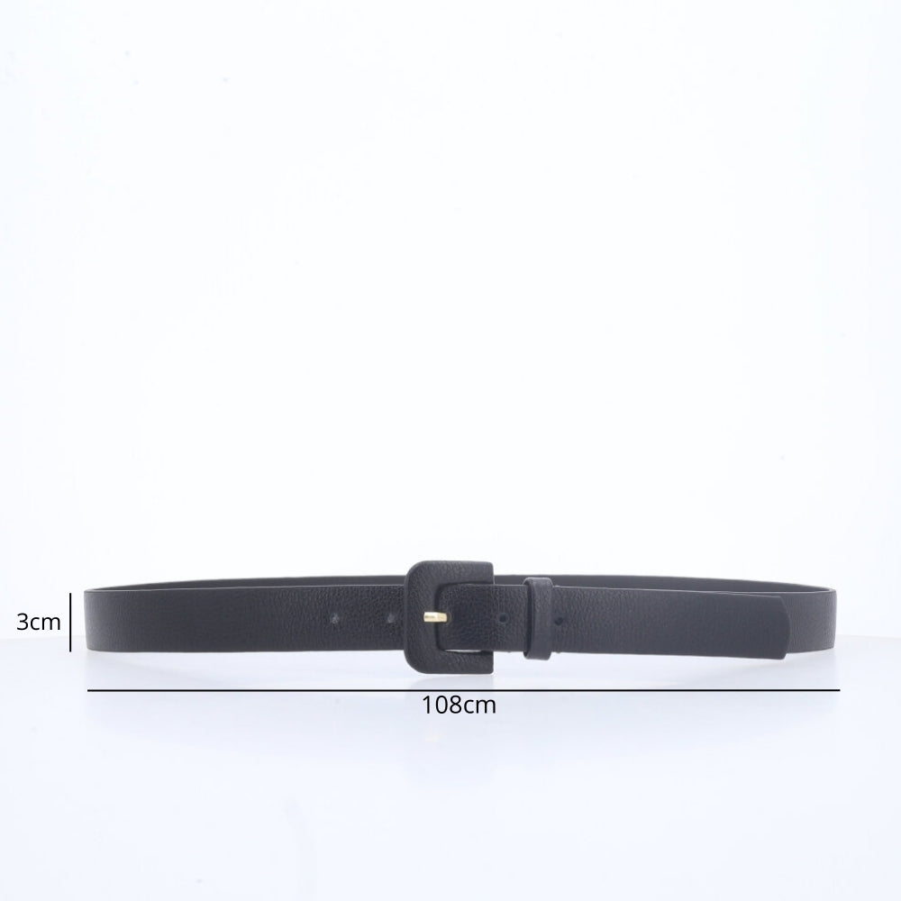 Cinto de Couro Feminino Preto