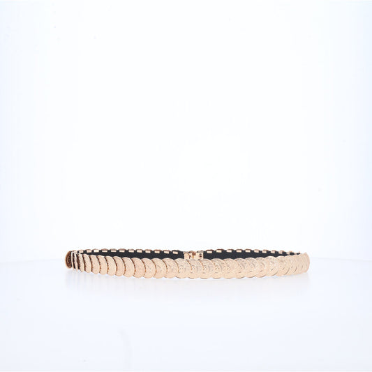 Cinto Feminino Moedas de Metal Ouro