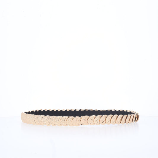 Cinto Feminino Moeda de Metal Ouro