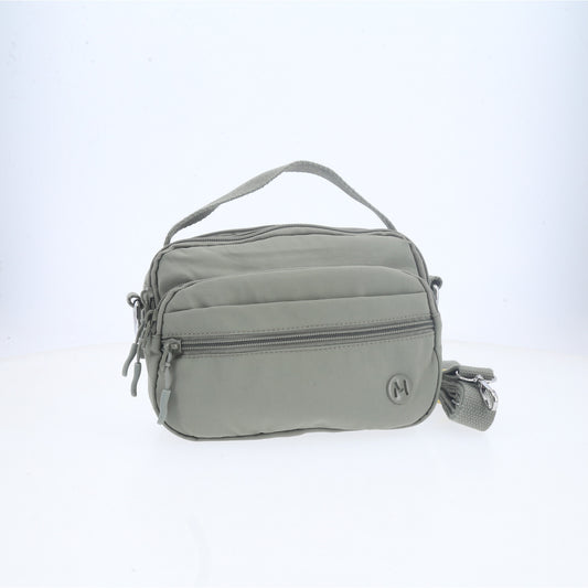 Bolsa Feminina Transversal em Nylon com Alça Regulável Verde claro