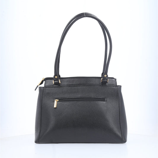 Bolsa Feminina de Couro Matelassê de Ombro Preto