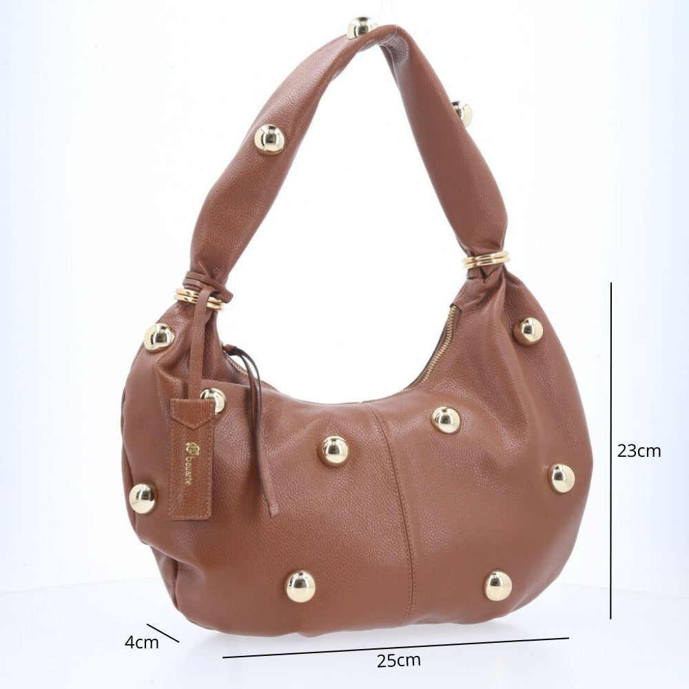 Bolsa Feminina Shoulder em Couro Caramelo