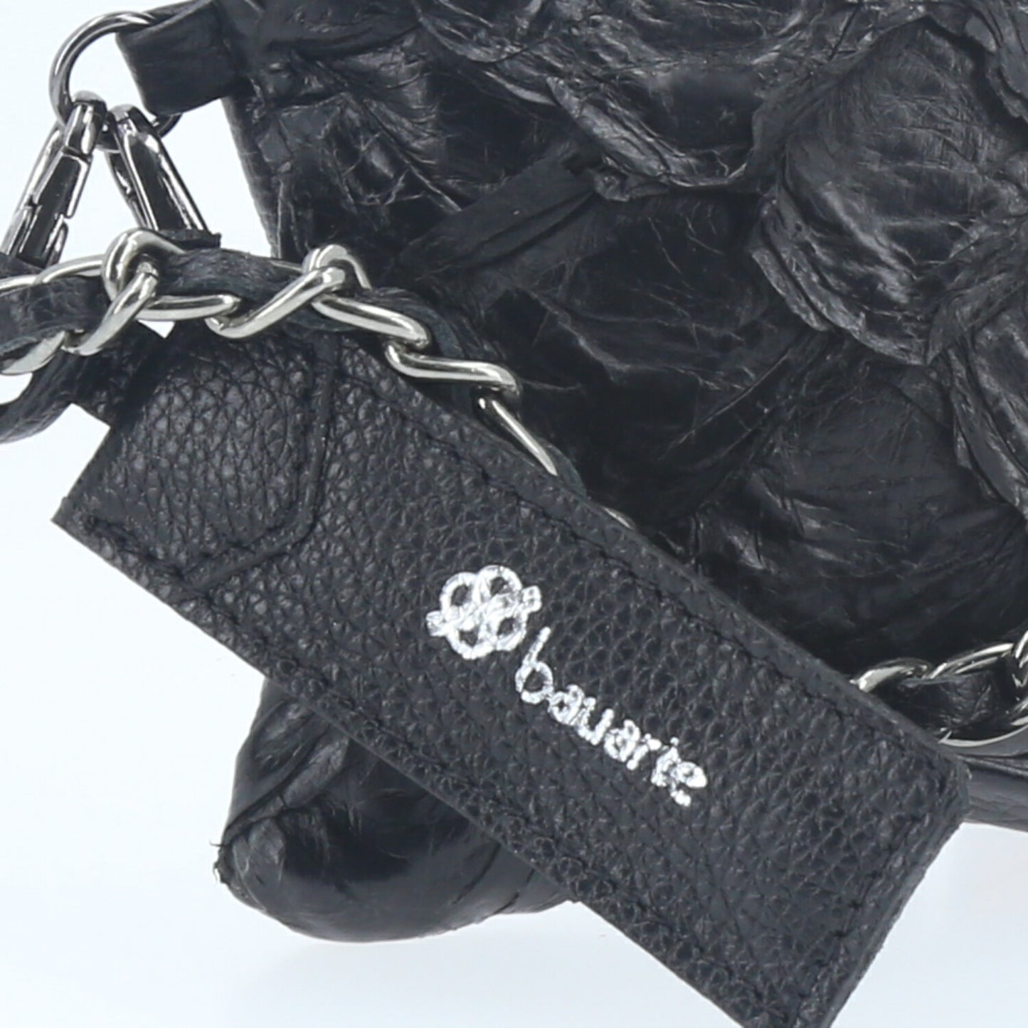 Bolsa Estilo Clutch em Couro Legítimo de Pirarucu Preto