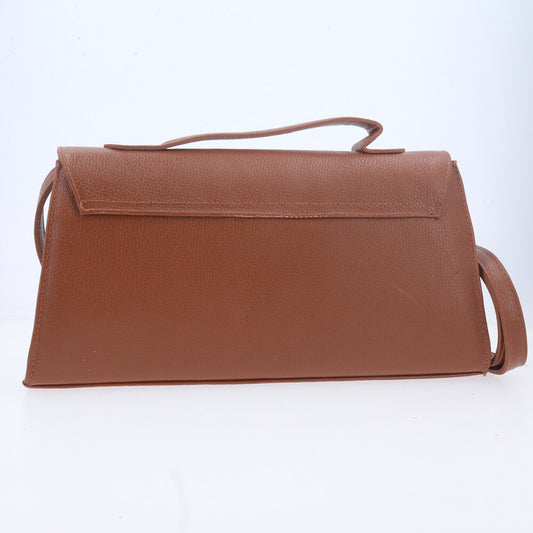 Bolsa Feminina em Couro Elegante Estruturada Caramelo