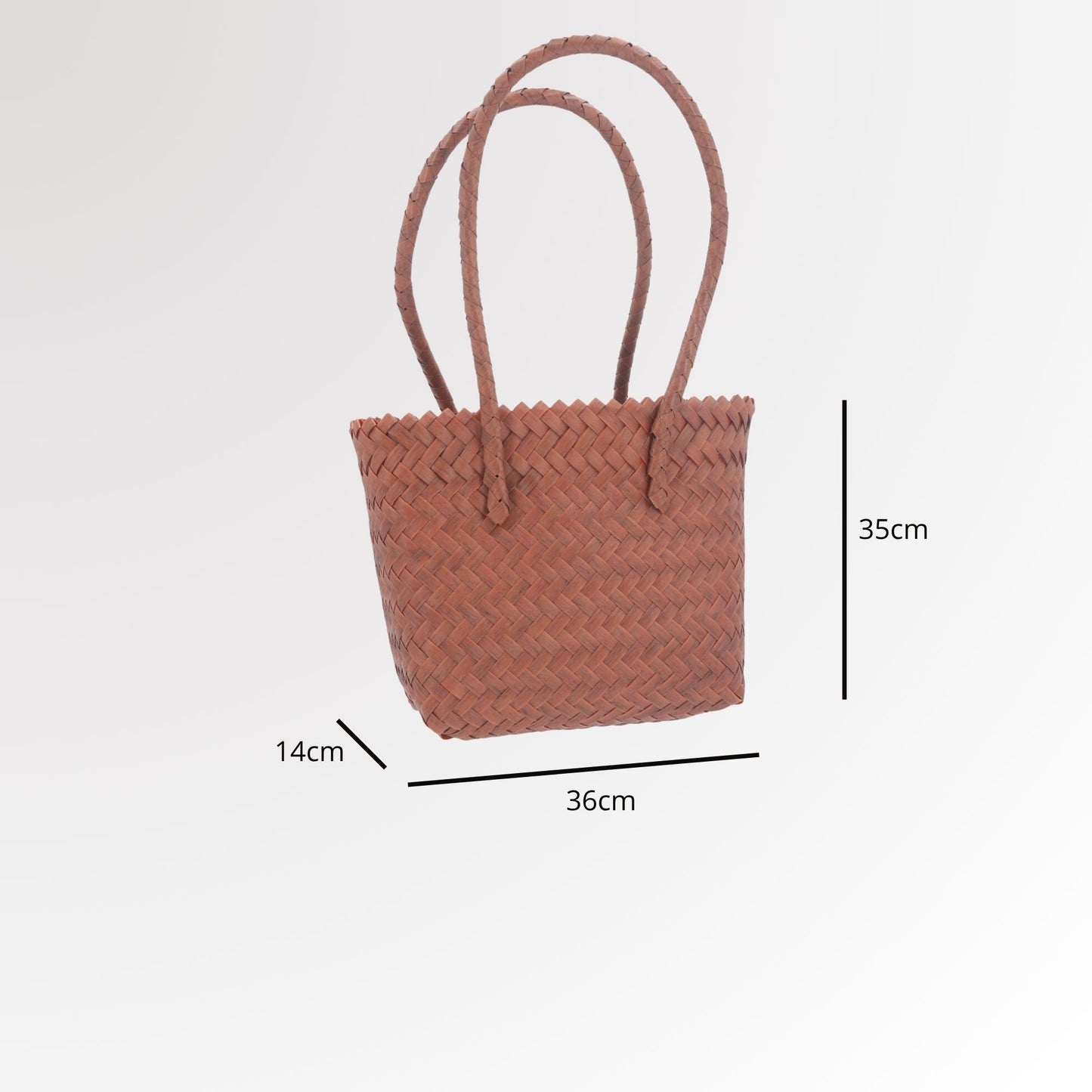Bolsa de Praia em Palha com Design Trançado Caramelo