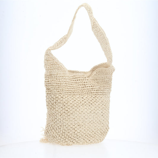 Bolsa Palha de Praia Bege
