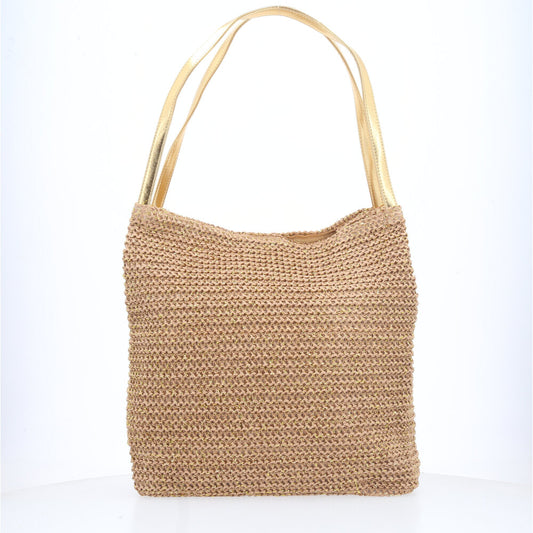 Bolsa Praia com Alça Fixa Caramelo