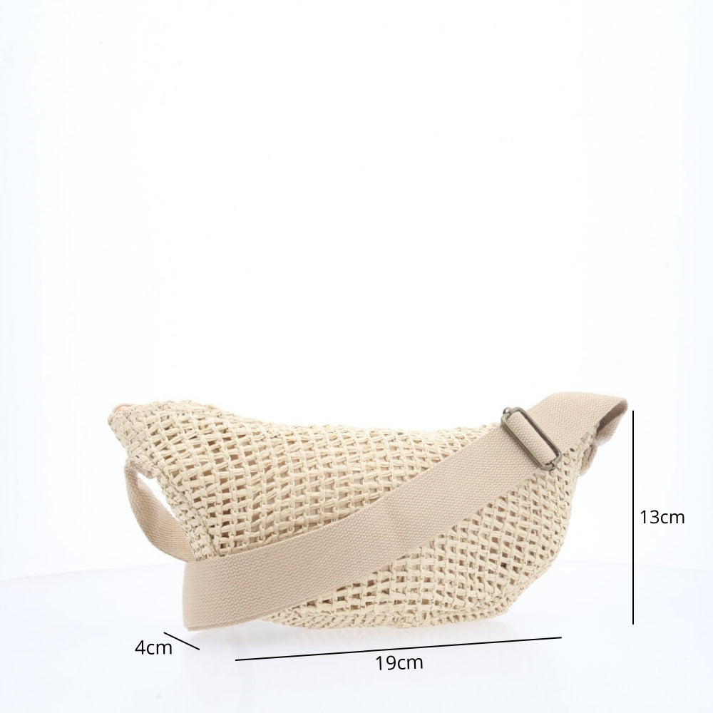 Bolsa Verão Baguete Bege