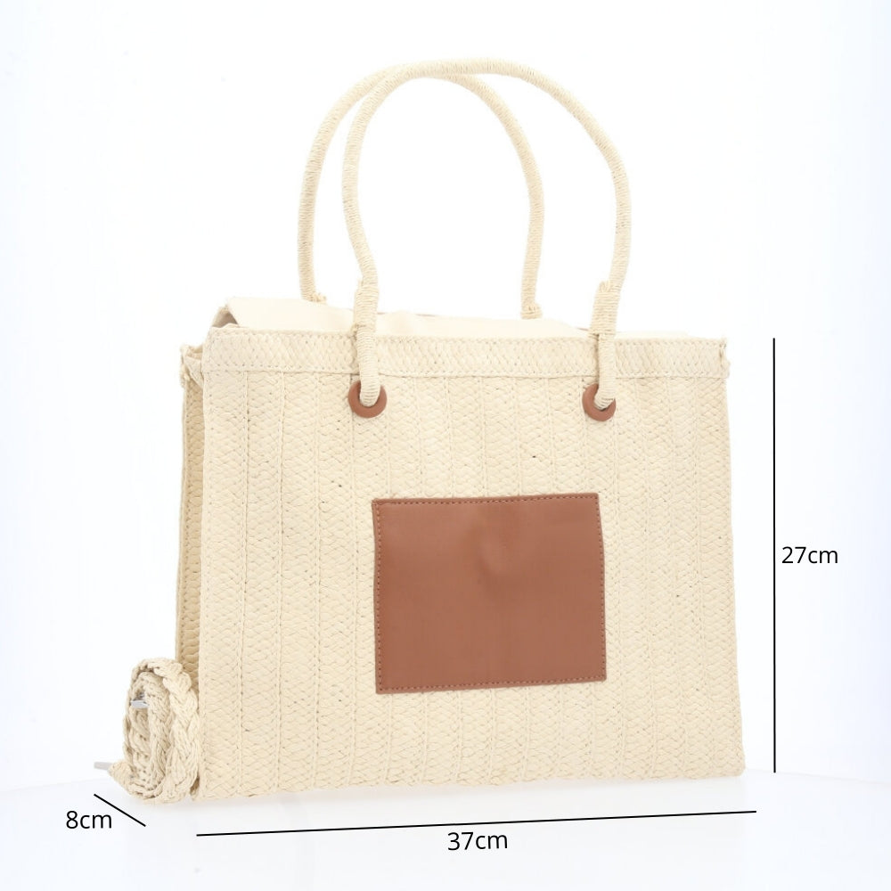 Bolsa Verão com Alça Transversal Bege
