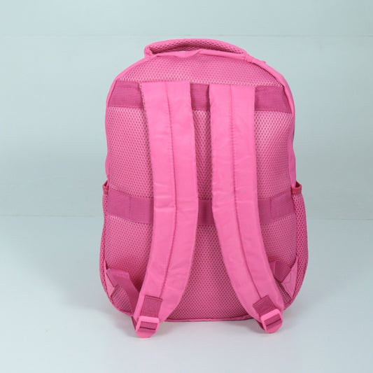 Mochila em Tecido com Alça Fixa Ajustável e Divisórias Pink