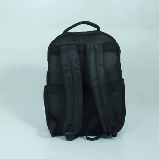 Mochila em Tecido com Alça Fixa Ajustável e Divisórias Preto