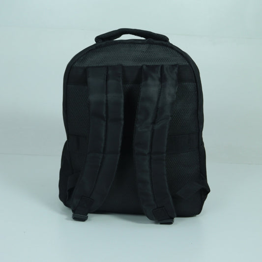 Mochila em Tecido com Alça Fixa Ajustável e Divisórias Preto