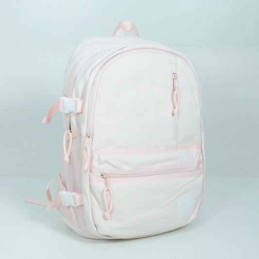 Mochila em Tecido com Organização Prática Rosa