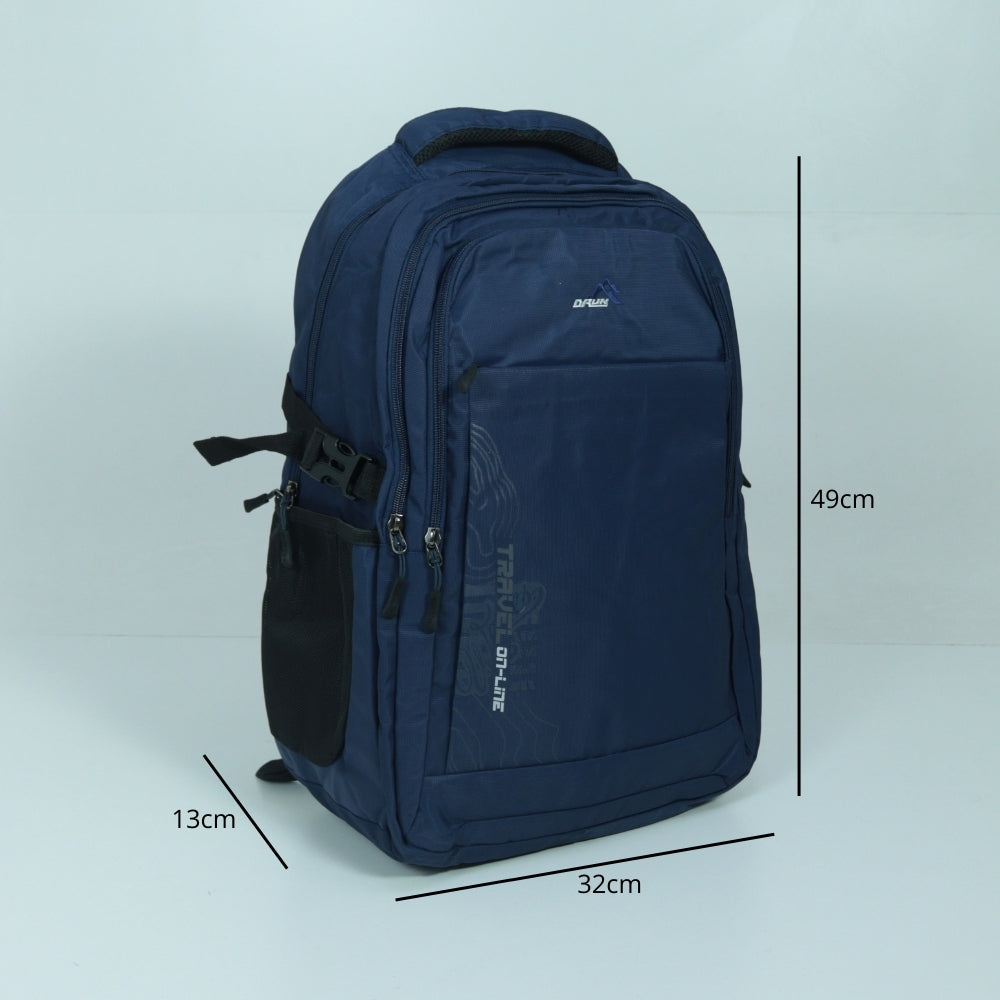 Mochila Masculina em Tecido com Regulagens Azul