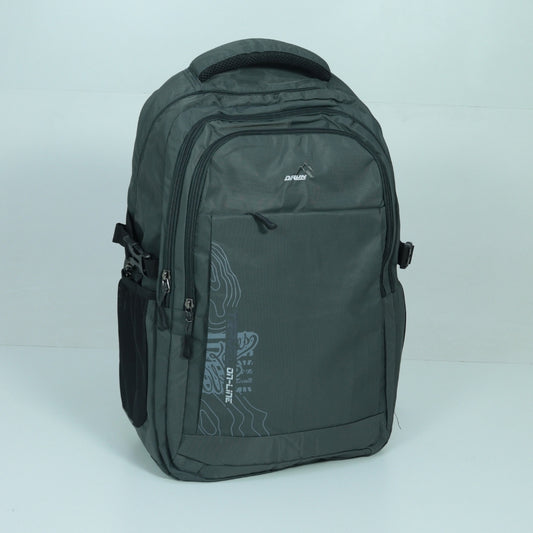 Mochila Masculina em Tecido com Regulagens Cinza escuro