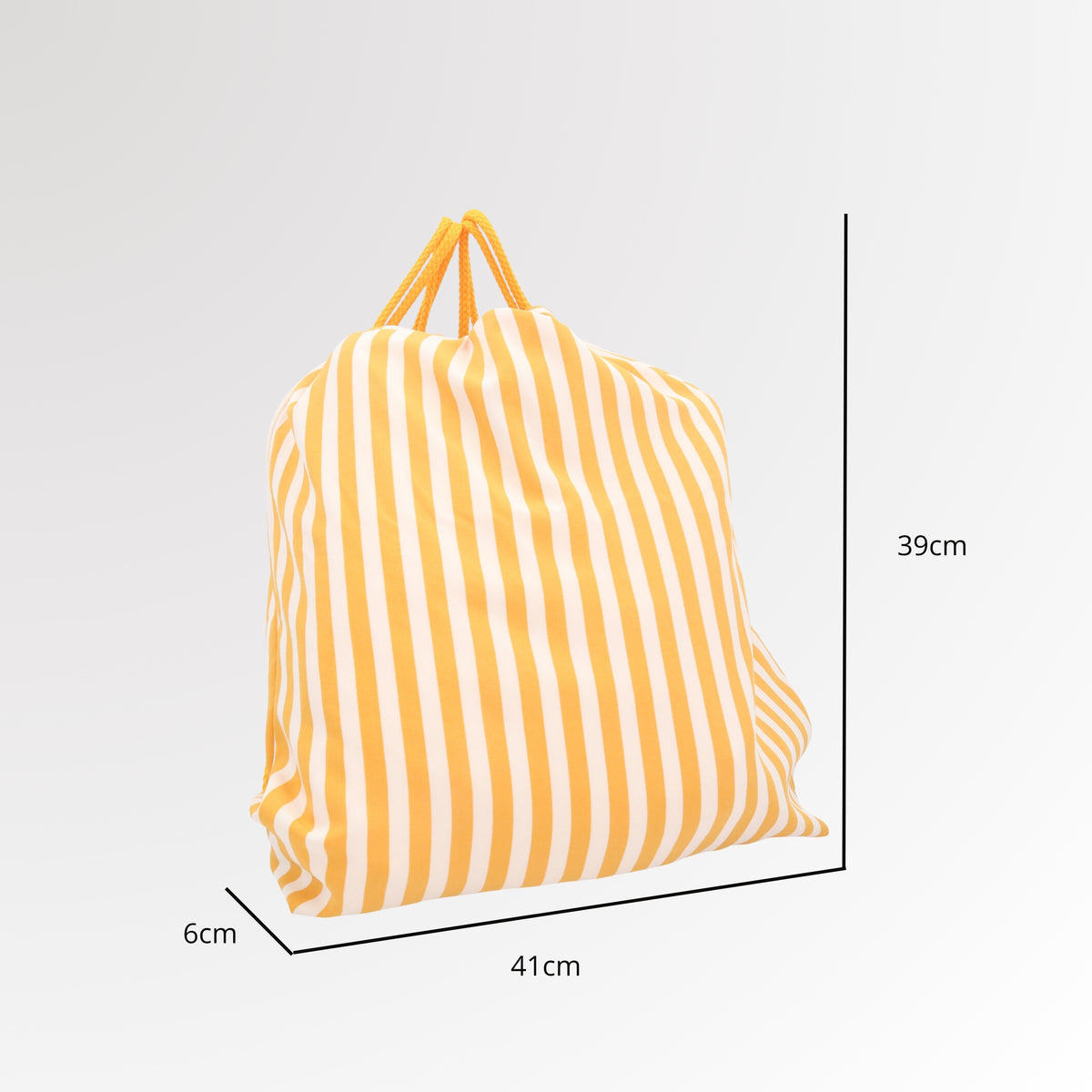 Mochila Saco Atoalhada com Estampa Tropical Amarelo