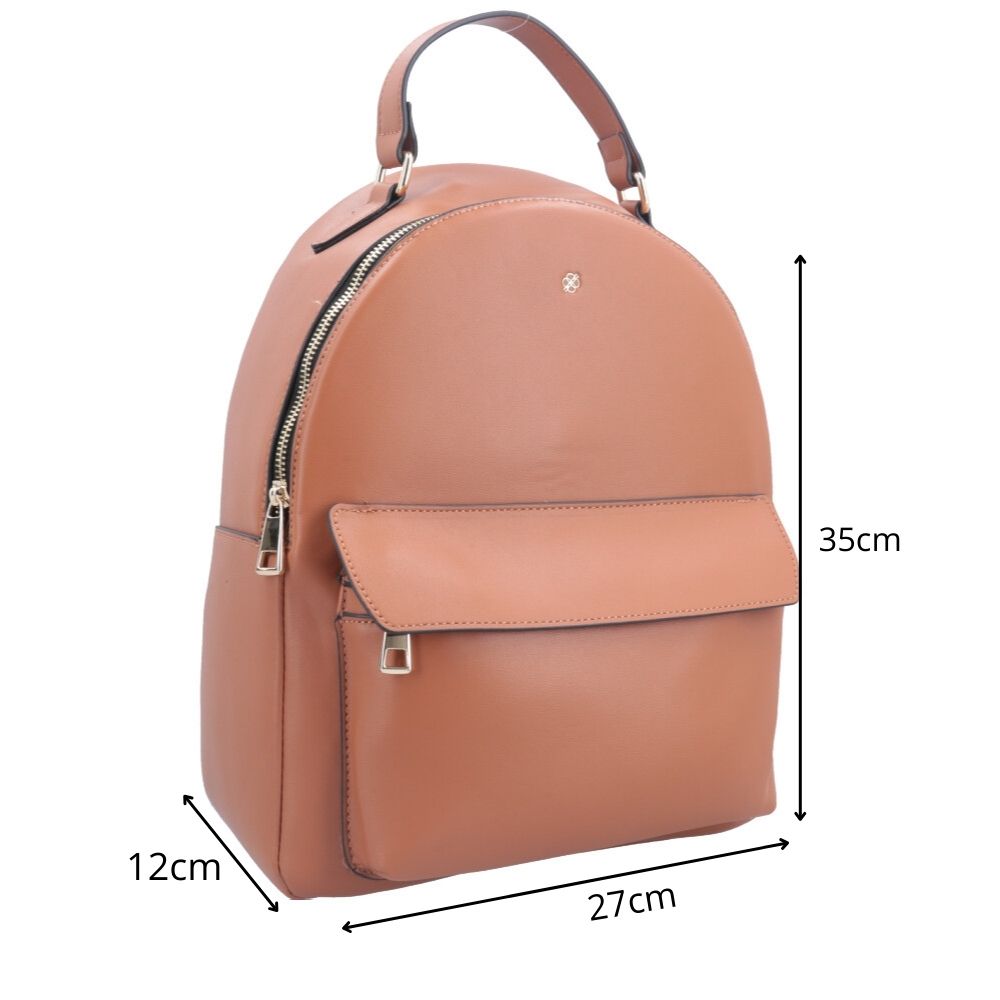 Mochila em Floater Natasha Bauarte Caramelo