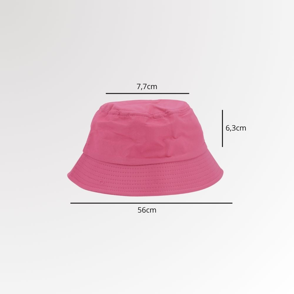 Chapéu Bucket Unissex Casual com Design Moderno Proteção Sol Rosa