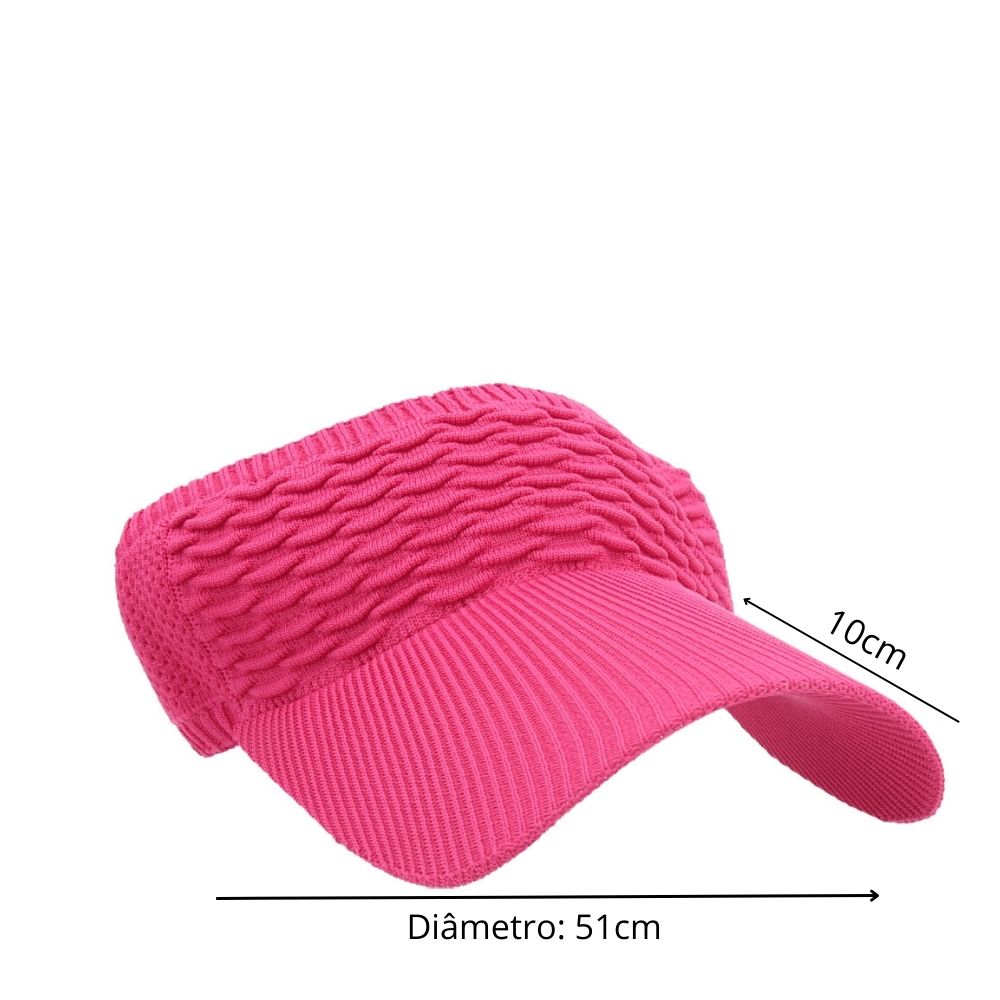 Viseira Feminina e Masculina Sol Praia Esporte Verão Pink
