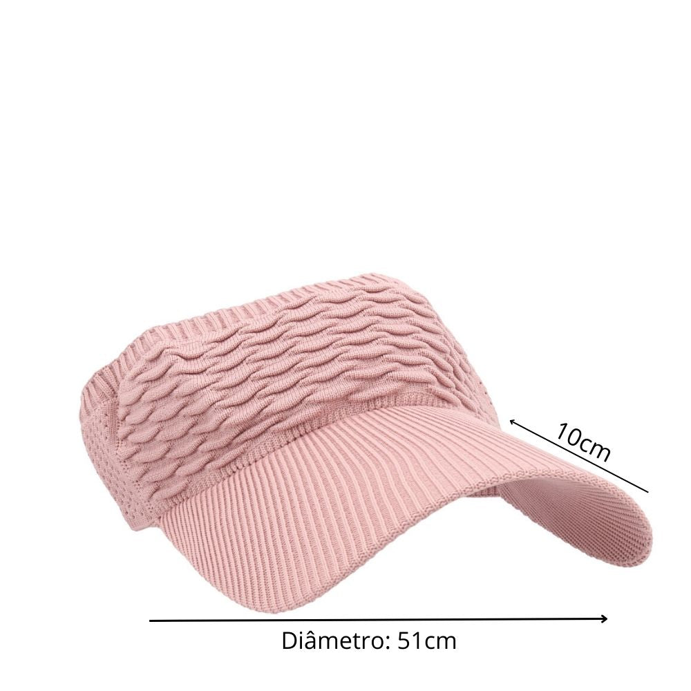 Viseira Feminina e Masculina Sol Praia Esporte Verão Rosa