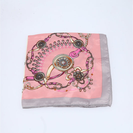 Lenço Feminino de Cetim Elegante Rosa