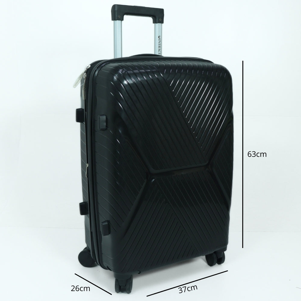 Mala de Viagem Média em ABS – Leve e Expansível com Rodas 360° Preto