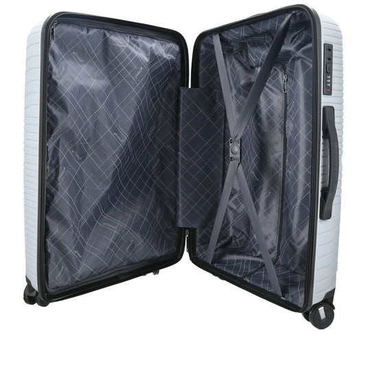 Mala Grande de Polipropileno com Expansor – Suporta Até 32kg Cinza