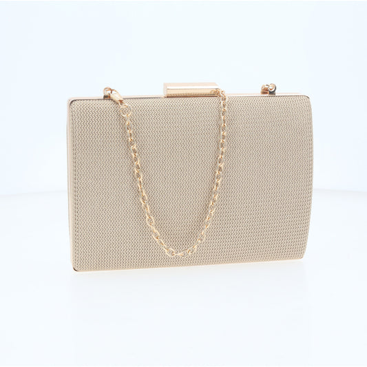 Bolsa Clutch de Festa com Design Minimalista Ouro
