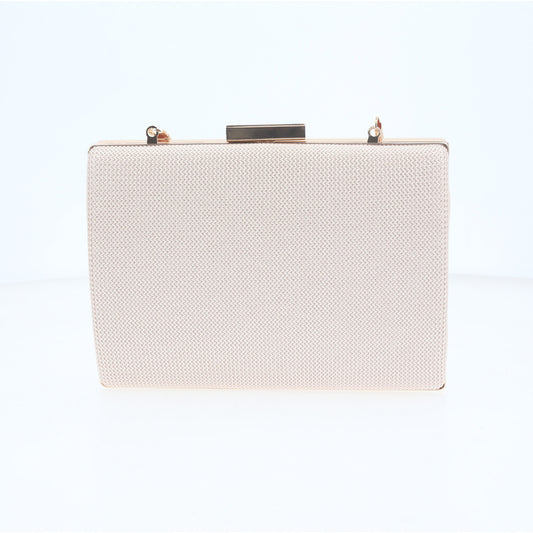 Bolsa Clutch de Festa com Design Minimalista Ouro claro