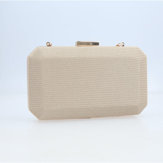 Bolsa Clutch de Festa com Design Minimalista Ouro