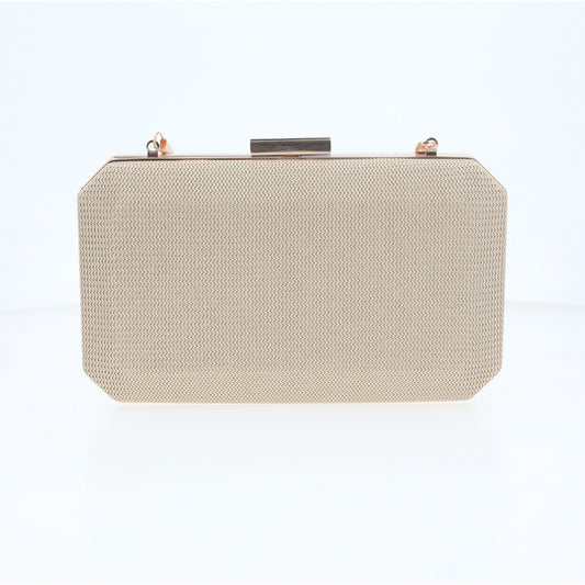 Bolsa Clutch de Festa com Design Minimalista Ouro