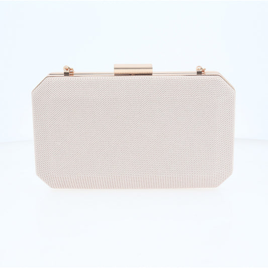 Bolsa Clutch de Festa com Design Minimalista Ouro claro