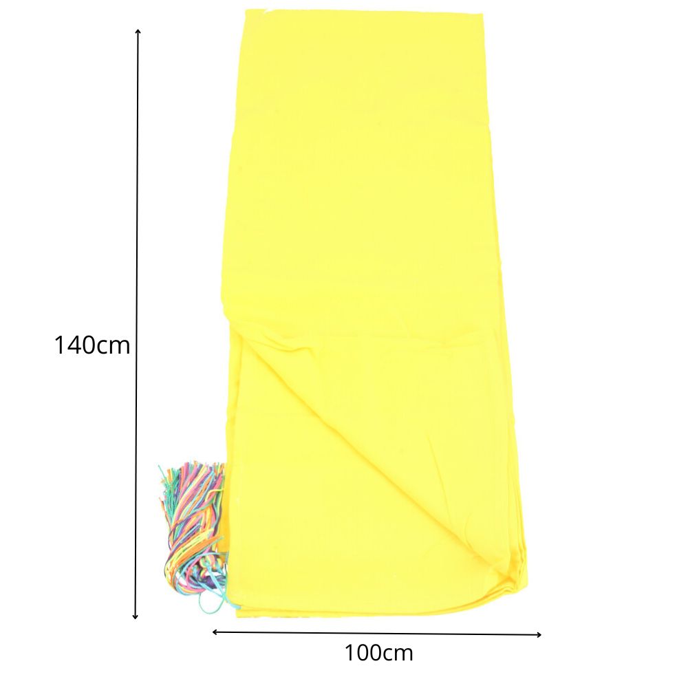 Canga de Praia Fina Lisa Saída de Praia Feminina Leve Amarelo