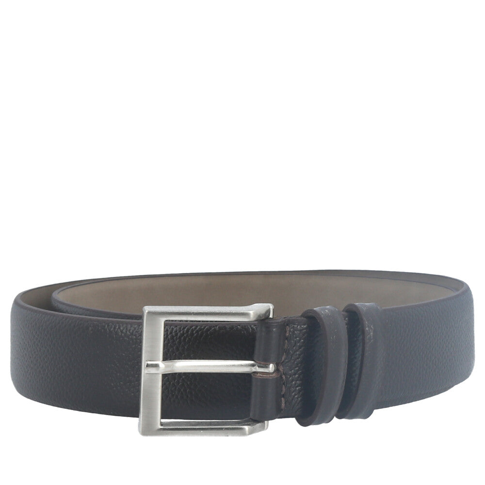 Cinto Masculino de Couro com Fivela de Metal  Marrom