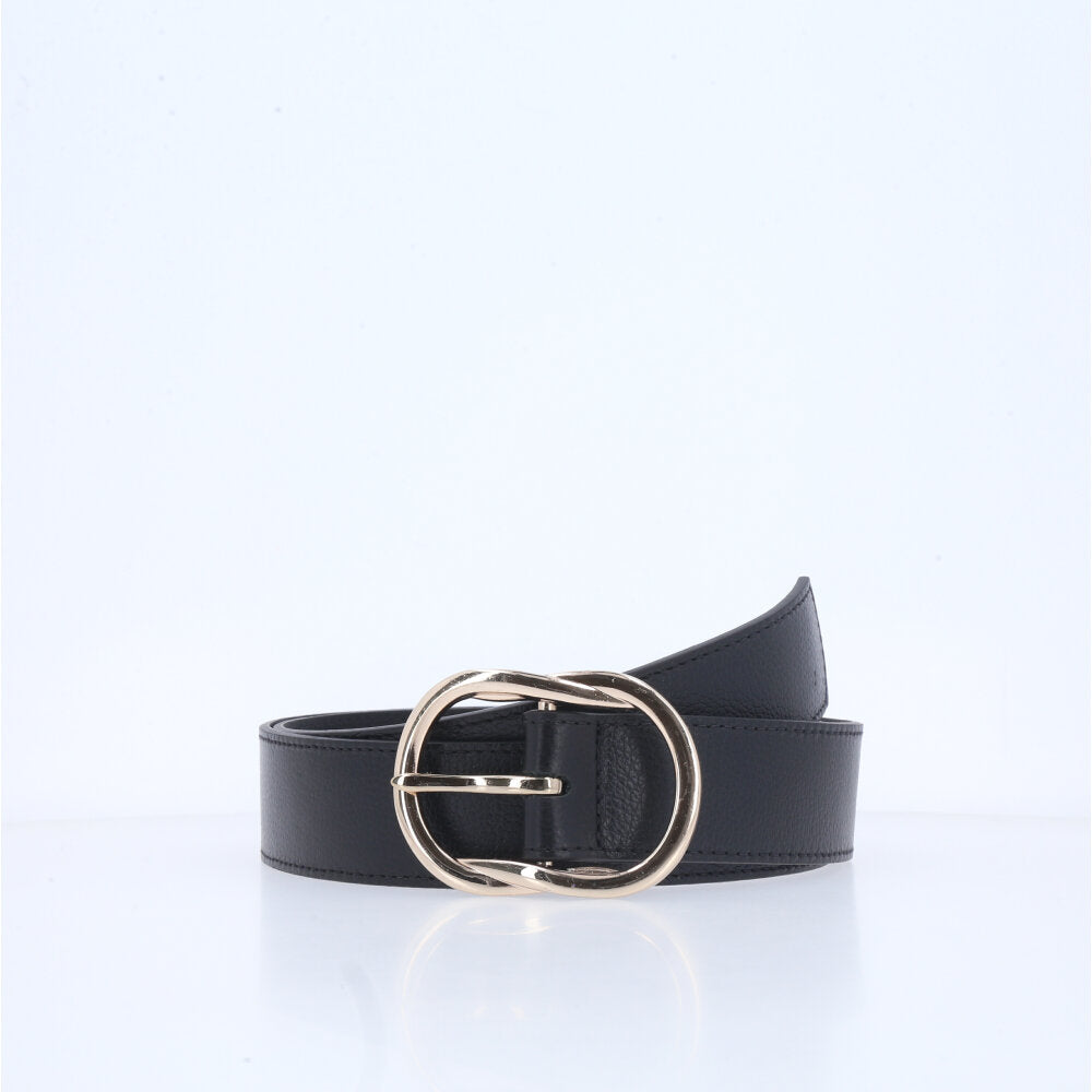 Cinto Feminino em Couro Preto