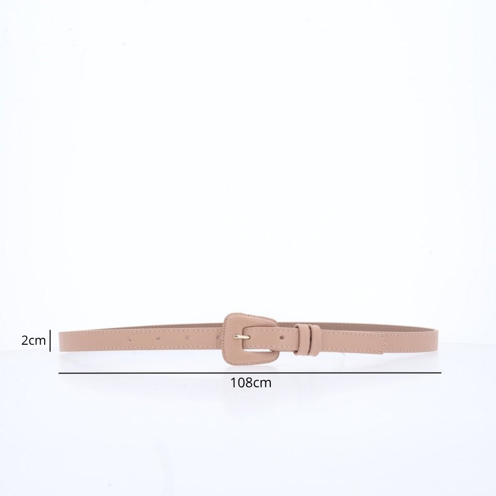 Cinto de Couro Magnólia Bauarte  Bege