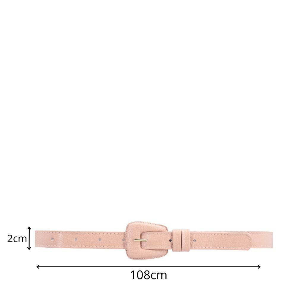 Cinto de Couro Magnólia Bauarte  Bege