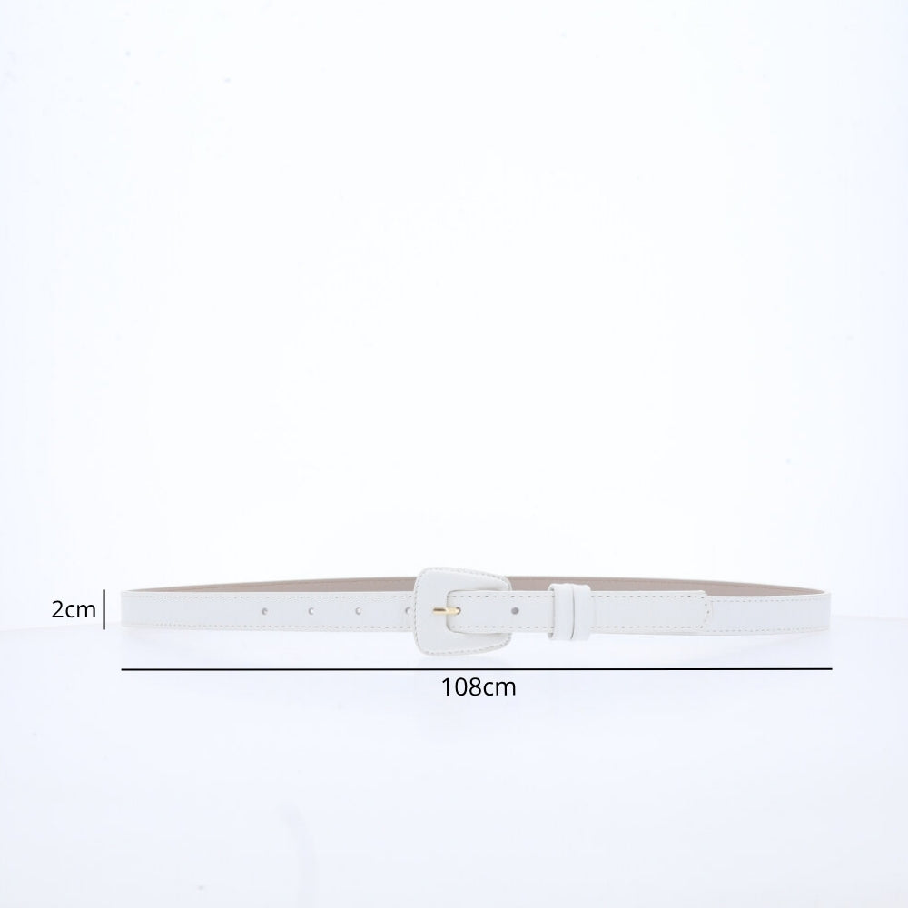 Cinto de Couro Magnólia Bauarte  Branco