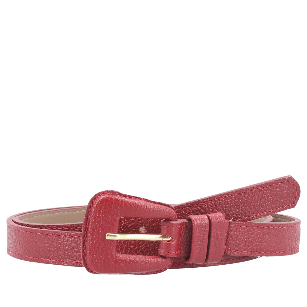 Cinto de Couro Magnólia Bauarte  Vermelho