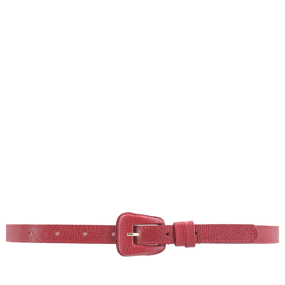 Cinto de Couro Magnólia Bauarte  Vermelho