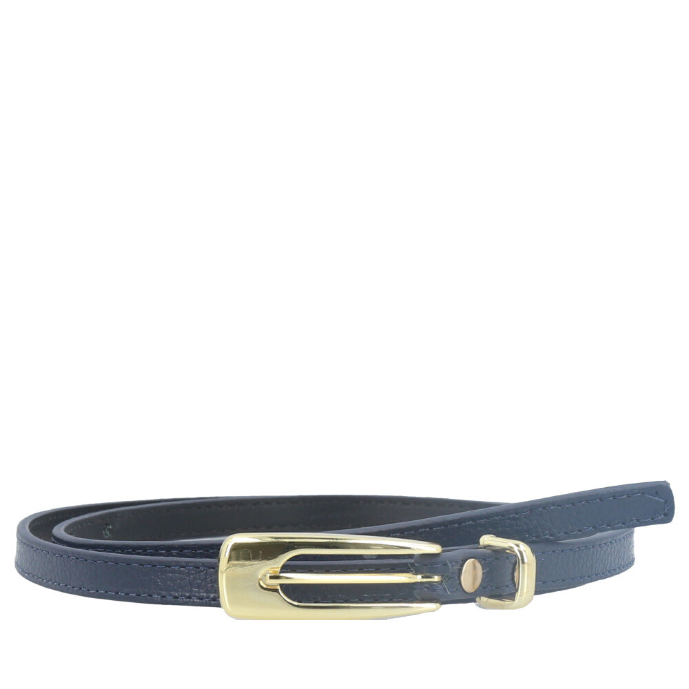 Cinto de Couro Azul escuro