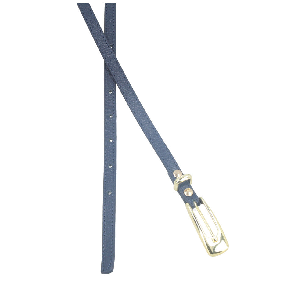 Cinto de Couro Azul escuro