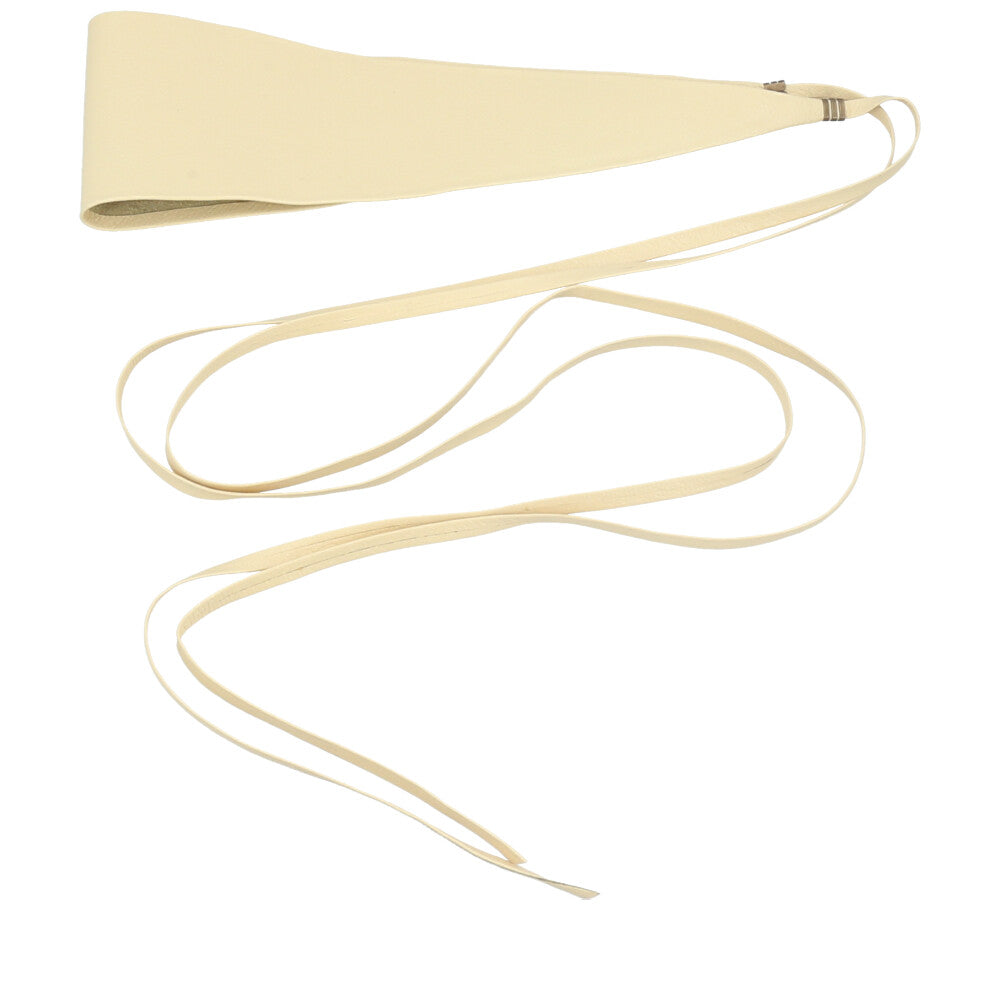 Cinto Faixa Feminino Couro Legítimo Amarelo